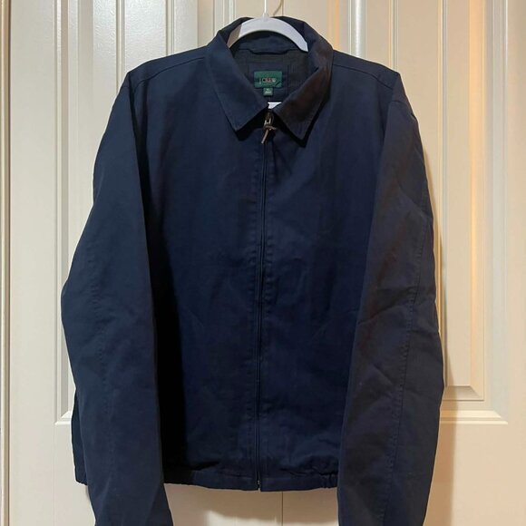J.Crew Navy Harrington Jacket in Cotton Twill - Size XL - Picture 1 of 16
